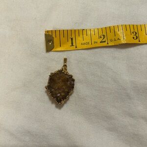 Gold-Tone Nugget Pendant